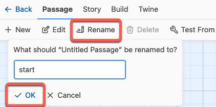 Rename your passage window